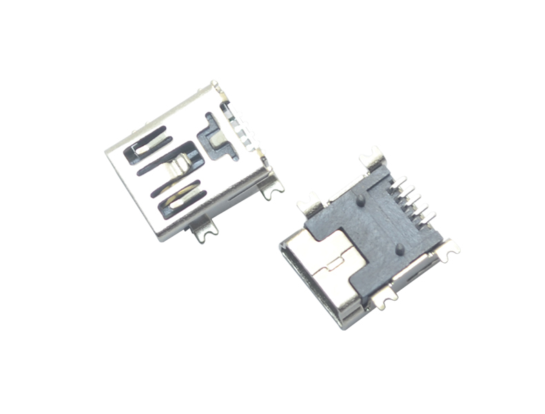 MINI USB-5P-SMT-B型厚0.3间距连接器