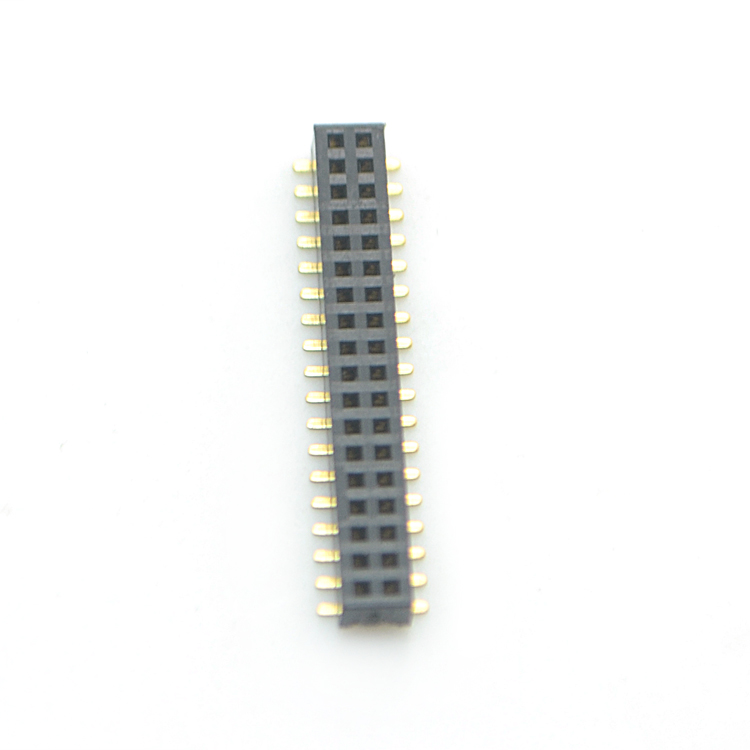 2.0mm双排SMT塑高3.4排母连接器
