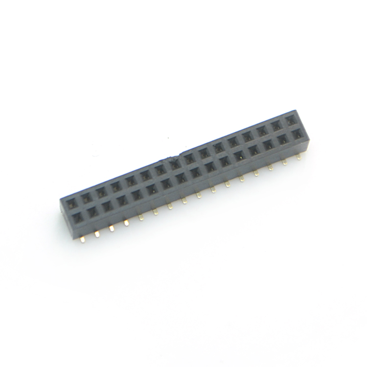 2.0mm双排SMT塑高4.3排母连接器