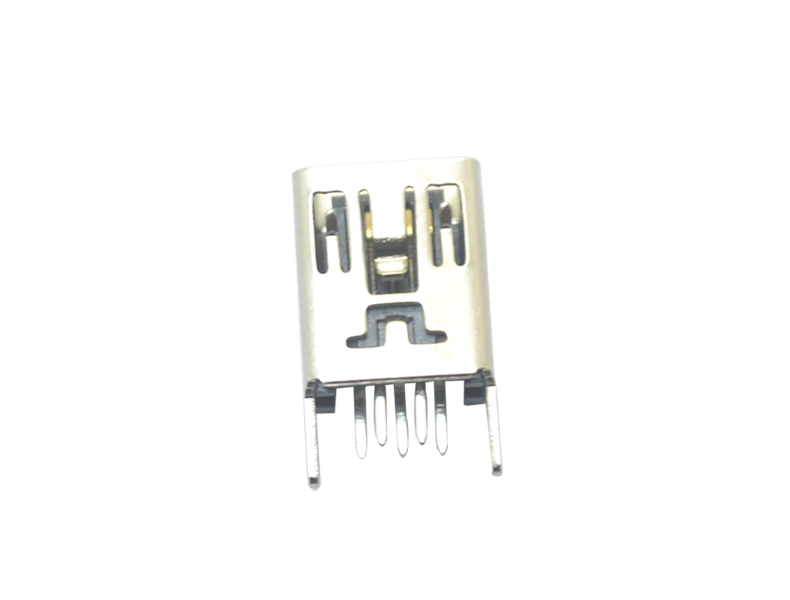 MINI USB-5P-180°B型直脚连接器