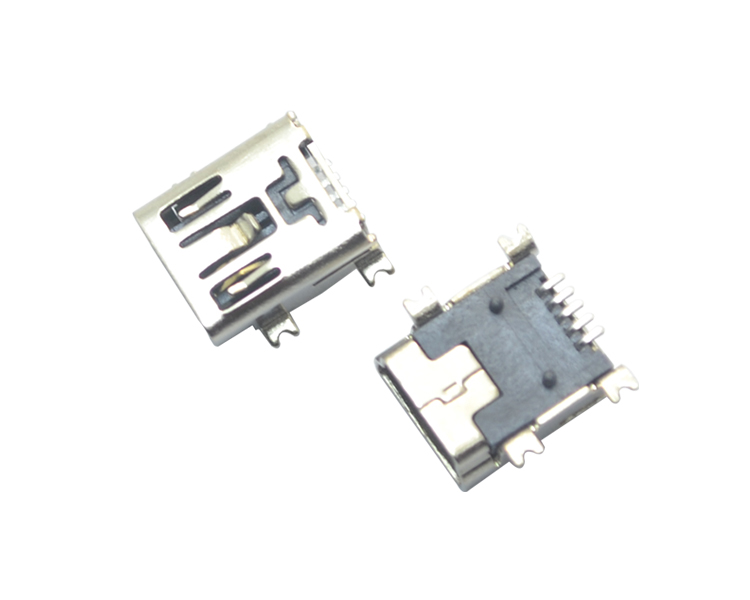 MINI USB-5P-SMT-B型厚0.4间距连接器