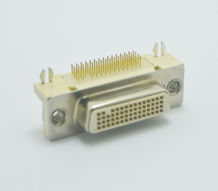 DVI 50P母头90度插板连接器