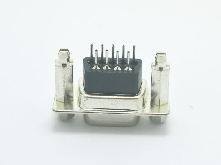 9P DMR母180度铆铜柱鱼叉锁4.8螺丝连接器